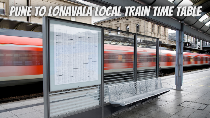 Pune to Lonavala Local Train Time Table